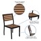 Flash Furniture Faux Teak 35" Table-Red Umbrella-Base-4 Chairs XU-DG-810060364-UB19BRD-GG - alternate 7